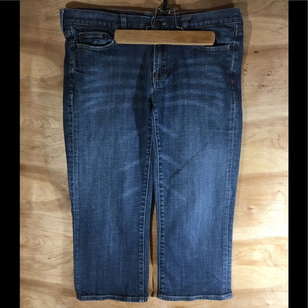 J crew women’s SZ 31 hipslung cropped blue jeans